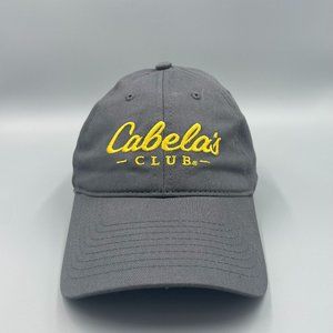 Cabela's Club Hat Cap Adjustable Gray Unisex Outdoors Hunting Fishing